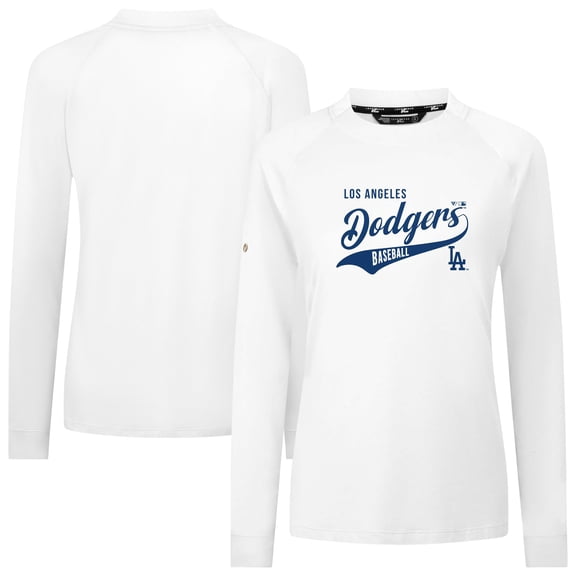 Women's Levelwear White Los Angeles Dodgers Slender Glide T-Shirt