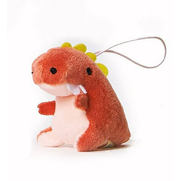 Cute Kawaii Dinosaur Family Gang Mini Strap Plush (2", Dinosaur - T Rex Cooper)