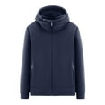 thumbnail image 2 of Kalauyu Men's Ultra Soft Sherpa Lined Hoodie - Full Zip Fleece Lining Heavy Duty Sweatshirts, 2 of 5