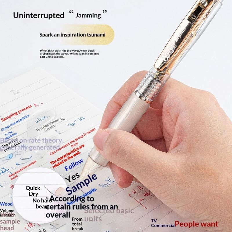 CEORPER 12Pcs Retractable Exam Pen Black Gel Ink Smooth Glides Press Mechanism Design