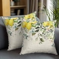 thumbnail image 2 of Decorative Throw Pillow Covers 16x16 Inch Set of 2 Lemon Eucalyptus Leaves Home Decor Pillow Cases for Couch, Floral Green Plant Vintage Cushion Case for Living Room Bedroom Bed Car Chair, 2 of 9
