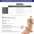 thumbnail image 2 of PinesC Elbow Support Contour Cut Bandage Elastic Knit, Beige, X-Large Beige X-Large, 2 of 5