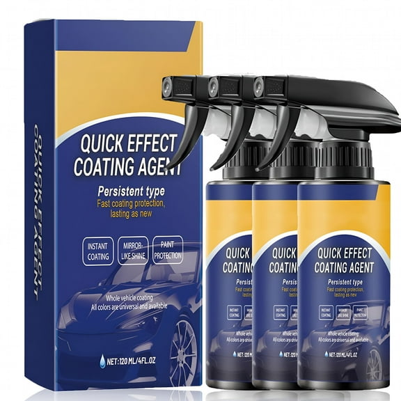 BANIRO 2026 New [3 Pcs] Quick Effect Coating Agent for Car,The Highly Efficient Ceramic Coating Spray That Combines Repair,Protection and Brightening,Repairs Scratches and Wear Quickly