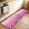 thumbnail image 2 of 2'x6' Rug Runners for Hallways Kitchen, Pink Spring Floral Non Slip Entryway Beside Floor Carpet Runner, Modern Oil Painted Daisy Botanical Washable Laundry Room Bedroom Throw Rugs Mat for Family Pet, 2 of 8
