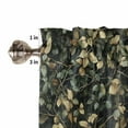 thumbnail image 5 of Branches Green Leaves Kitchen Valances for Windows 42x12 Inch Kitchen Curtains Valances Rod Pocket Vintage Botanical Forest Bathroom Window Valances for Window Treatment Decor, 5 of 6