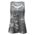 thumbnail image 3 of 2DXuixsh 2X Blouse Sleeveless Tank Casual for Womens Tops Summer T-Shirts Clothes Women's Tanks & Camis Cotton Tops for Women Long Polyester Gray Xxl, 3 of 4