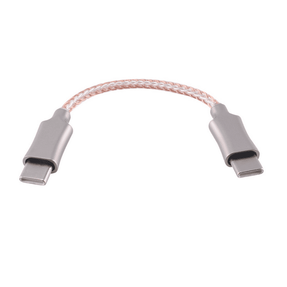 3X Portable Decoding Amp OTG Cable Type-C to Type-C Recording Line 8-Core Audio Cable for HiFi Headphone OTG Adapter