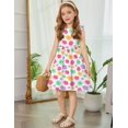 thumbnail image 6 of Arshiner Toddler Dress Girls Summer Ruffle Sleeve Backless Dresses Casual Sundress with Pockets, 6 of 6