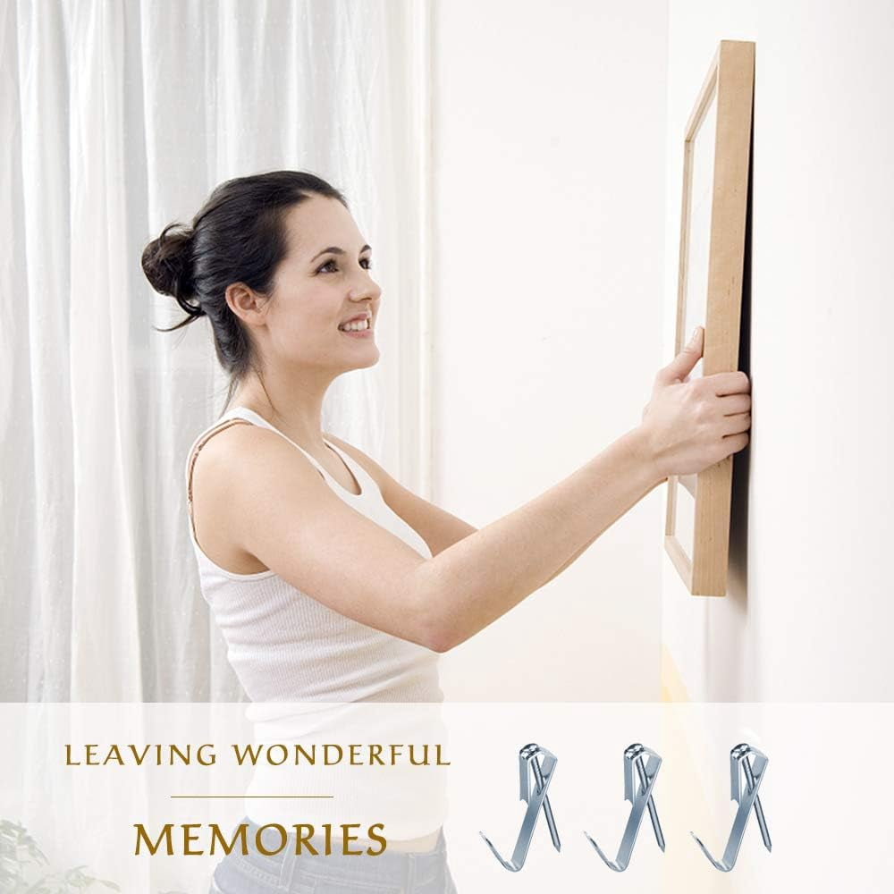 Picture Hangers, Picture Hanging Hooks with Nails, Picture Hanging Kit on Wood/Drywall