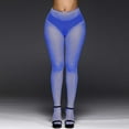 thumbnail image 2 of TIEVOSA Bas Résille pour Femmes avec Bas Résille à Strass Collants Résille (Bleu), 2 of 5