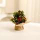 thumbnail image 5 of Mini Christmas Tree Ornaments, 5.12in Red Fruit Linen Decorations, Festive Desktop Ambience, Large Christmas Tree Accents, Elegant Home Decor, Foldable Design, Linen Material, For Bedroom, 5 of 9