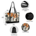 thumbnail image 2 of FORMRS Canvas Laptop Tote Bag for Women with 15.6" Computer Compartments Shoulder Handbag, Plaid Floral, 2 of 7