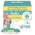 thumbnail image 1 of Toallitas para bebés Pampers Sensitive a base de agua 1008, 1 of 8