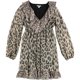 thumbnail image 1 of Vestido con Volantes y Estampado Animal bar III Beige Mediano, 1 of 2