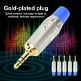 thumbnail image 3 of Stereo 5PCS 3.5mm Metal Jack Audio Cable Adapter Welding Head Plug DIY Stereo Connector, 3 of 8