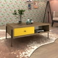 thumbnail image 2 of Joy Double-sided 2-Drawer End Table in Yellow and Off White, 2 of 9