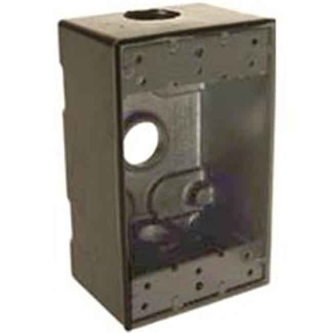 Hubbell-Bell 5320-0 Single Gang 3-1/2-Inch Outlets Weatherproof Box 