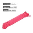 thumbnail image 2 of Uxcell Polypropylene Rope Braid Cord 30M/98.5ft 8mm Dia Pink, 2 of 6