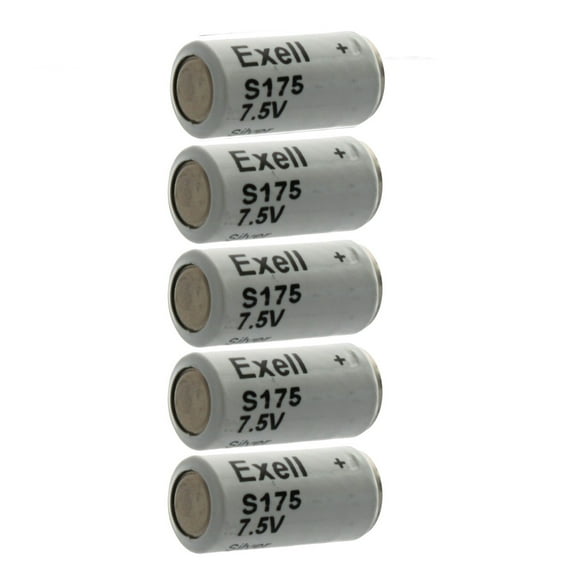 5x Exell S175 Silver Oxide 7.5V Battery TR175S, MN175, A175