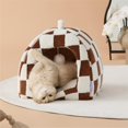 thumbnail image 2 of Cama para Gato LE SURE Linda Cueva 2 en 1 para Gatos de Interior Marrón 40 cm, 2 of 6