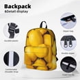 thumbnail image 4 of Goofa Ripe Yellow Lemon Printed Backpack,Laptop Backpack,Durable Anti-Theft Travel Work Backpack,Water-resistant Backpack, 4 of 9