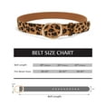 thumbnail image 5 of Punplita Women Belt Faux Fur Belt Leopard Print with Statement Gold Buckle Chic Style, 5 of 8