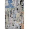 thumbnail image 2 of Addison Rugs Mayfield Premium Machine Washable Transitional Abstract Blue Rectangle Rug, 9' X 12' Machine Washable Transitional Abstract Blue Oversized Sherpa Throw Blanket, 2 of 6