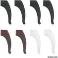 thumbnail image 3 of Eyeglass Ear Grip Hooks - 8 Pair - 4x Black, 2x Brown, 2x White Transparent - The Earpiece Covers Allow a Perfect Fit and Prevent Your Glasses from Slipping Off - with Diamond Shield Cloth and Pack, 3 of 5