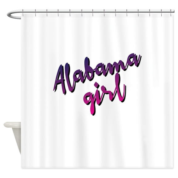 CafePress - Alabama Girl - Unique Fabric Shower Curtain 70" x 72"