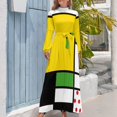 thumbnail image 3 of Mondrian - Bicycle Long Dress long dress women summer Female dress Women's skirt, 3 of 4
