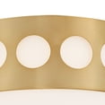 thumbnail image 3 of Kirby 2 - Light Vibrant Gold Gold Contemporary Incandescent Steel Flush Mount Light, 3 of 5