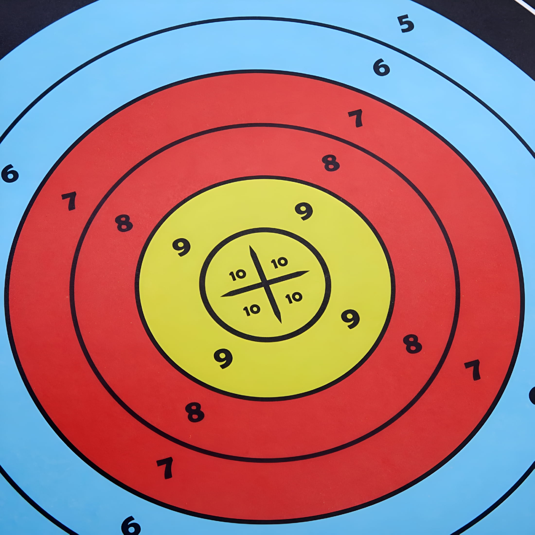 BESTSKY Paper Targets for Shooting-17 X 17 In,50-Pack-10-Ring 5-Color Bullseye Targets for Shooting Range&Pistol Practice-Archery&Airsoft Accessories