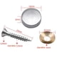 thumbnail image 2 of Tornillos decorativos para espejo JM 20 juegos de latón 12 mm con arandelas de tapa decorativas, 2 of 5
