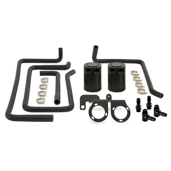 Mishimoto MMBCC-370Z-09PBE Baffled Oil Catch Can Compatible With Nissan 370Z 2009-2020 Black
