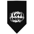 thumbnail image 7 of Christmas Pet and Dog Bandana Screen Printed, "I Love Snow", 7 of 7