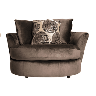 Groovy chocolate 2024 swivel chair