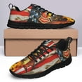thumbnail image 4 of Firefighter American Flag U S Running Shoes Sneakers Mesh Black Size 9, 4 of 5