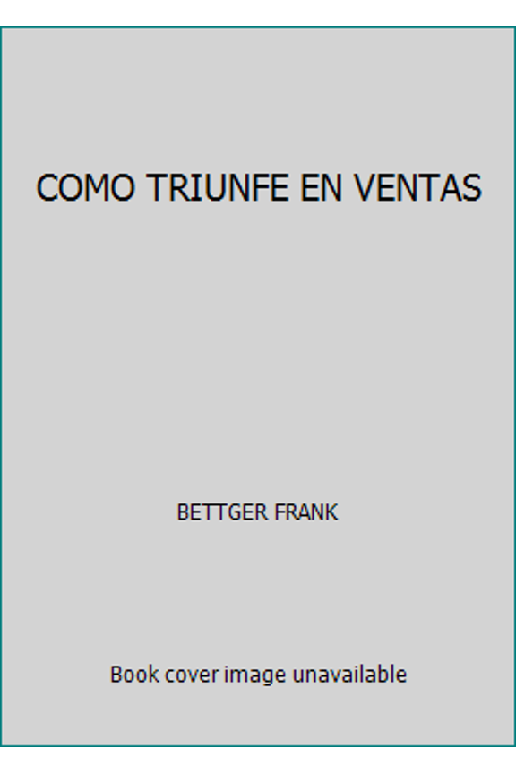 Pre-Owned COMO TRIUNFE EN VENTAS (Paperback) 9707370661 9789707370661