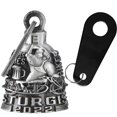 thumbnail image 1 of Motorcycle Bell for Bikers Women Men W/ Hanger, Biker Bell for Riders, Good Luck Riding Bell Moto Accessories, 1 of 5