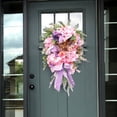 thumbnail image 2 of CSCHome Fake Hanging Flowers Door Decoration Hanging, Rose Hanging, Holiday Wedding Home Decoration and Wall Decoration, 2 of 5