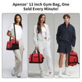 thumbnail image 4 of Small Gym Bag Carry On Bag - 12 in Mini Duffle Bag Lightweight for Overnight Travel（Red), 4 of 7