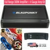 Blaupunkt AMP2002 Audio 2-Channel Full Range 300W Amplifier + 4 Gauge 2500W Red