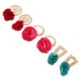thumbnail image 3 of Pendientes de aleación de moda con forma de flor, pendientes colgantes, accesorio de joyería, regalo, 3 of 5