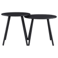 thumbnail image 2 of Bouclair Set of 2 Outdoor Black Metal Tables, 2 of 3