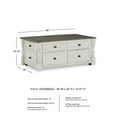 thumbnail image 7 of Signature Design by Ashley Casual Havalance Lift-Top Coffee Table, White/Gray, 7 of 7