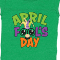 thumbnail image 3 of Inktastic April Fools Day with Funny Face Replacing O Boys or Girls Baby Bodysuit, 3 of 4