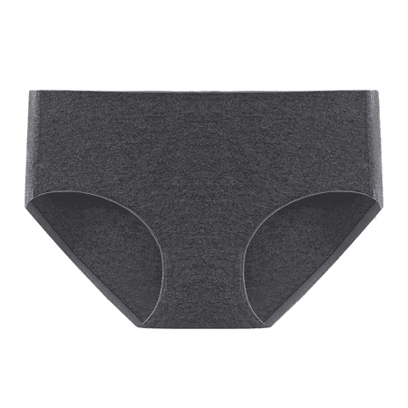 Fulorrnie Underwear for Women Seamless High Waist Breathable Comfort Panties Sport Banded Elastic Panty Dark Gray XL