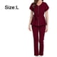 thumbnail image 2 of Traje de enfermera elástico de belleza para mascotas con vendaje en la cintura, traje quirúrgico retráctil, traje dividido para mujer, manga corta para hospital, 2 of 6
