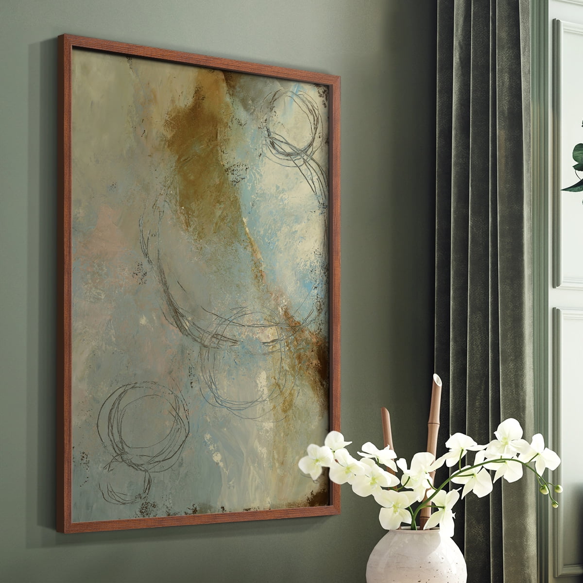 Zen Path I Framed Print - Solid Wood in Single Picture Frame Solid Wood 2 Framed Print
