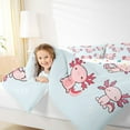 thumbnail image 4 of Homewish Cute Salamander Full Size Comforter Sets,Cartoon Axolotl Bedding Comforter Set,Pink Blue Bedding Sets For Boys Girls,Super Cozy Room Decor Reversible,3pcs, 4 of 8